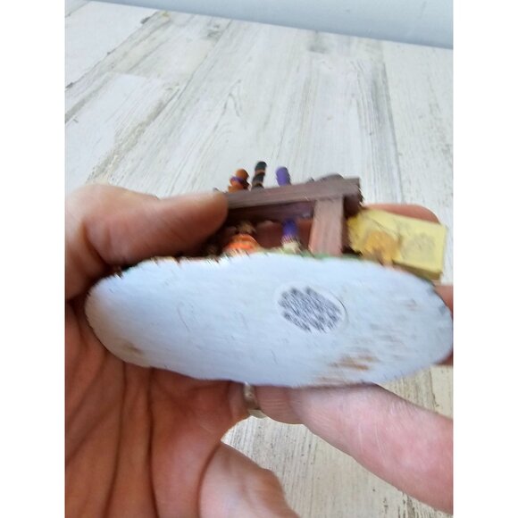 Lemax broom parking witch Halloween decor cat rat - Picture 5 of 6